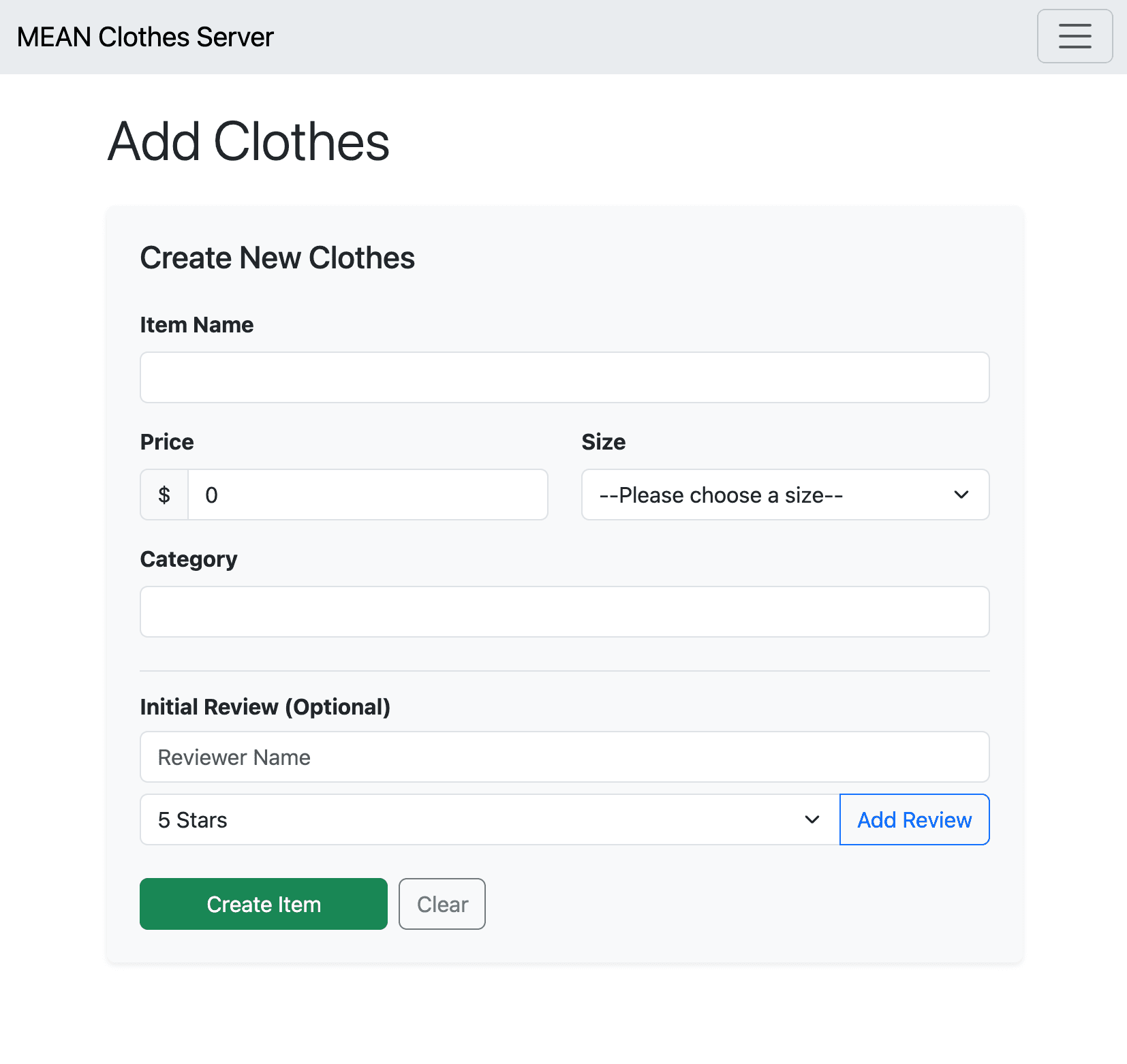 Full-Stack Inventory Manager screenshot