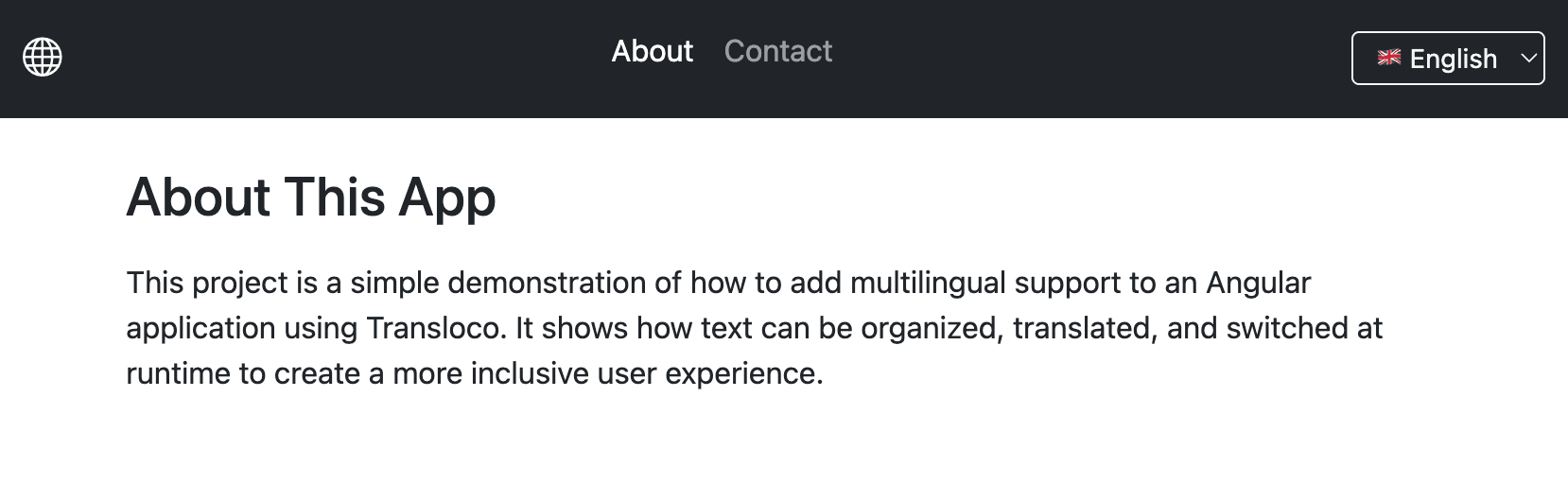 Angular Tutorial screenshot